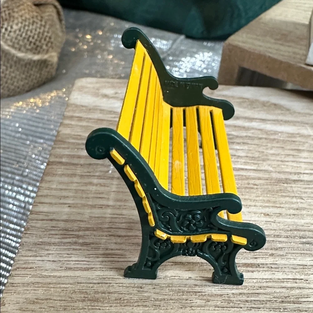 Department‎ 56 Village Wrought Iron Park Bench Handpainted Metal